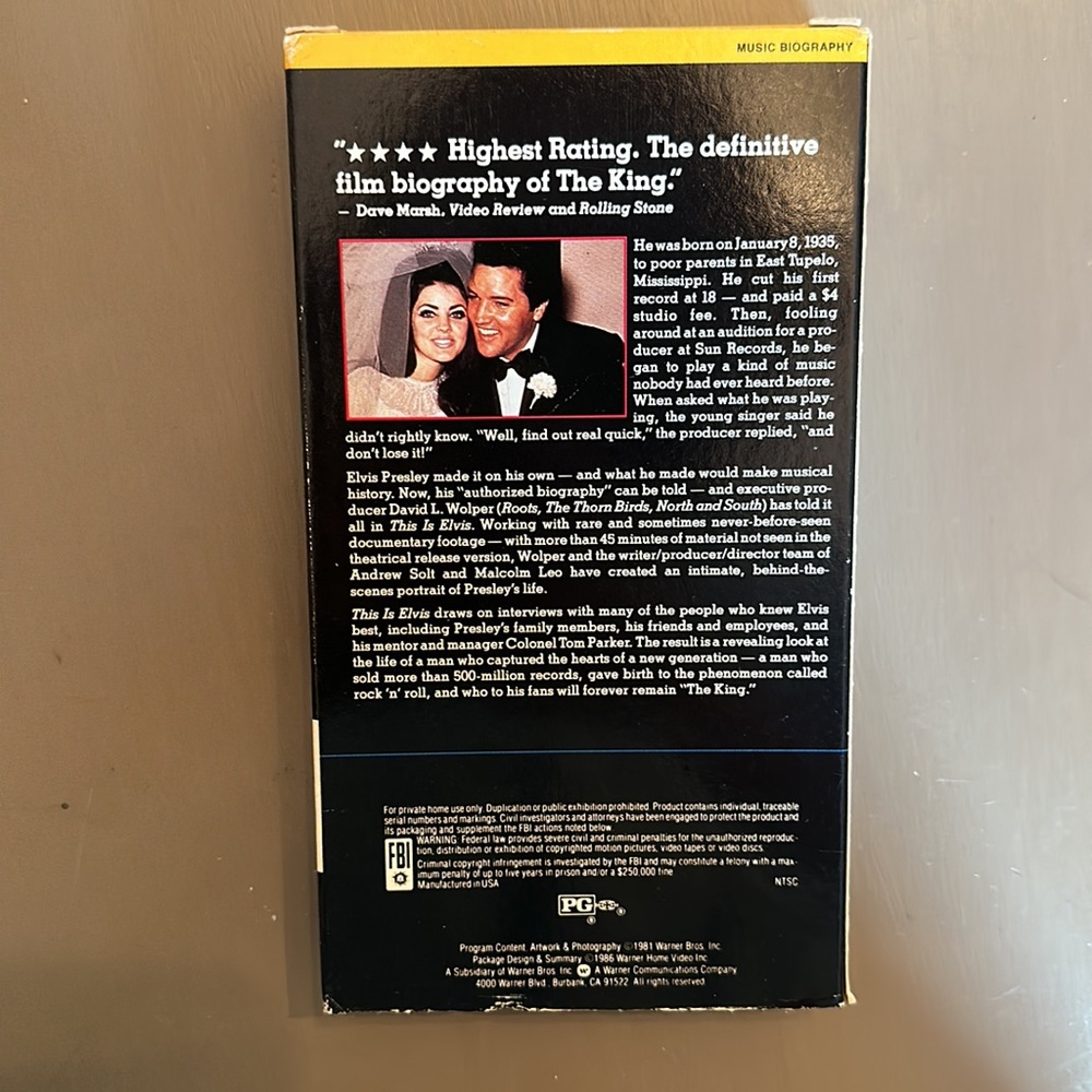 This is Elvis VHS - Picture 2 of 3
